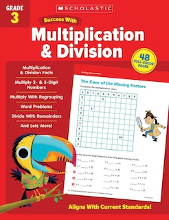 Front cover_Scholastic Success with Multiplication & Division Grade 3 Workbook