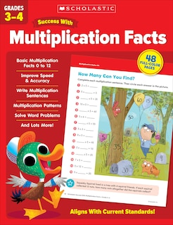 Front cover_Scholastic Success with Multiplication Facts Grades 3-4 Workbook