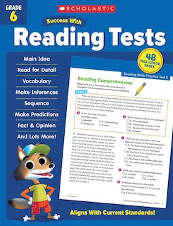 Front cover_Scholastic Success with Reading Tests Grade 6 Workbook