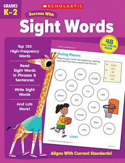 Front cover_Scholastic Success with Sight Words Workbook