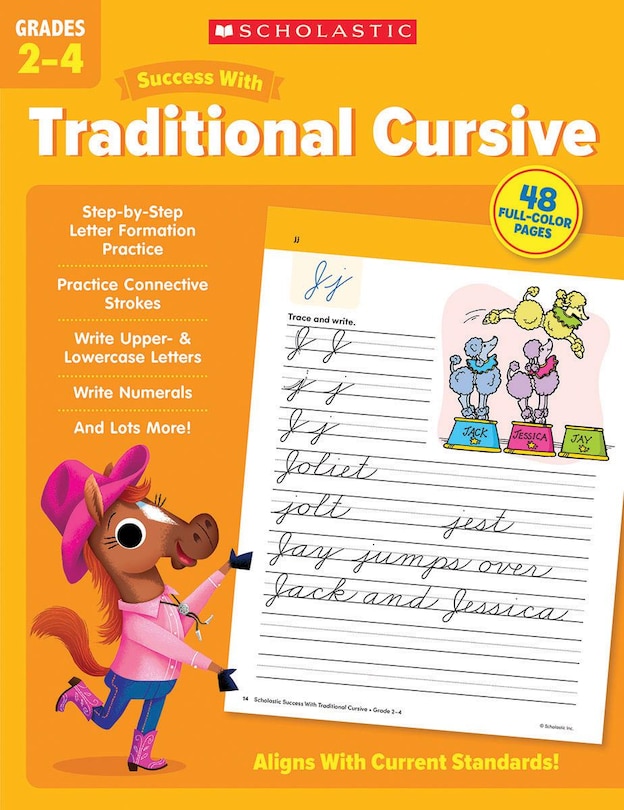 Couverture_Scholastic Success with Traditional Cursive Grades 2-4 Workbook