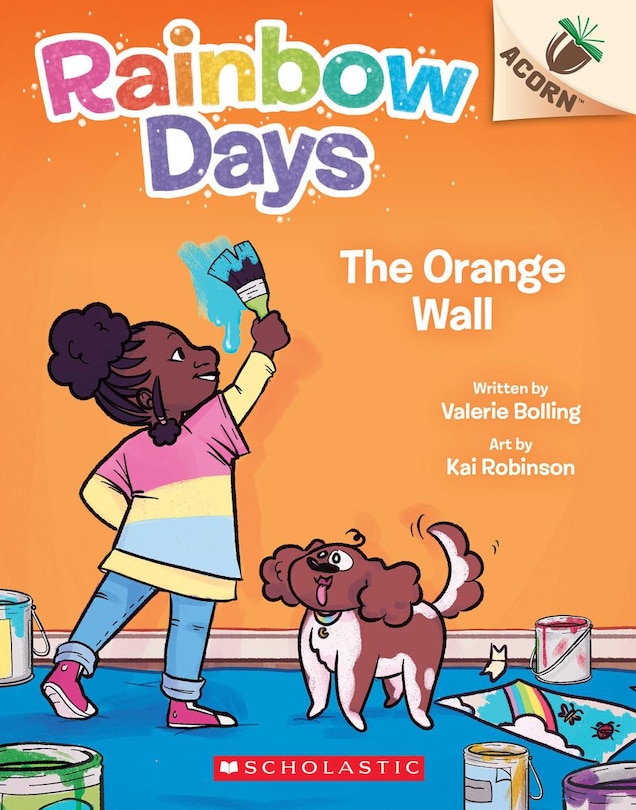 Front cover_The Orange Wall: An Acorn Book (Rainbow Days #3)