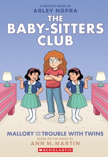 Front cover_Mallory and the Trouble with Twins: A Graphic Novel (the Baby-Sitters Club #17)