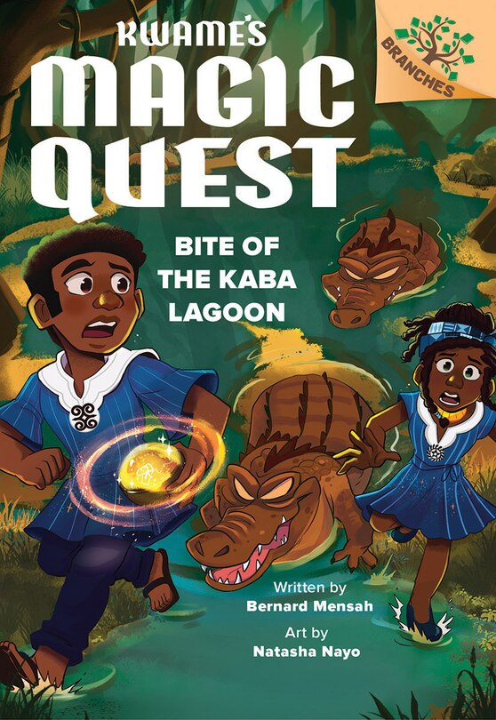 Front cover_Bite of the Kaba Lagoon: A Branches Book (Kwame's Magic Quest #3)