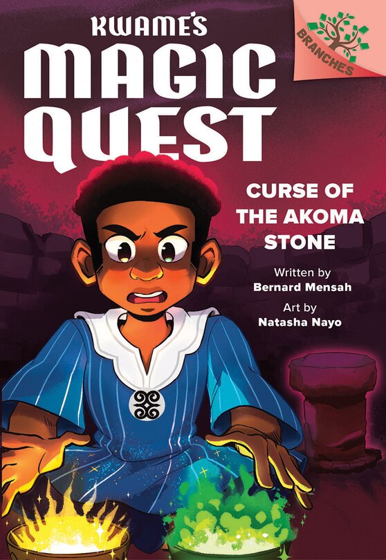 Couverture_Curse of the Akoma Stone: A Branches Book (Kwame's Magic Quest #4)