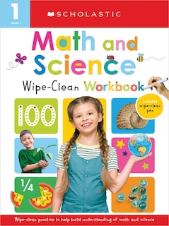 Front cover_First Grade Math/Science Wipe Clean Workbook: Scholastic Early Learners (Wipe Clean)