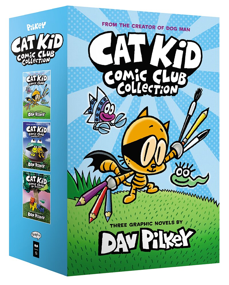The Cat Kid Comic Club Collection From The Creator Of Dog Man cat Kid Comic Club 1 3 Boxed Set Book By Dav Pilkey bx Indigo