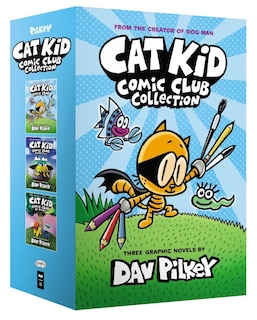 Front cover_The Cat Kid Comic Club Collection: From the Creator of Dog Man (Cat Kid Comic Club #1-3 Boxed Set)