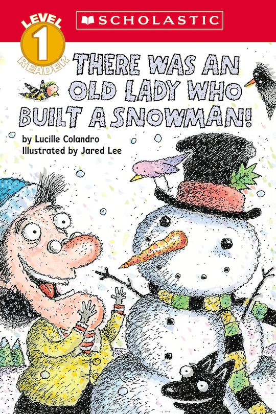 Couverture_There Was an Old Lady Who Built a Snowman! (Scholastic Reader, Level 1)