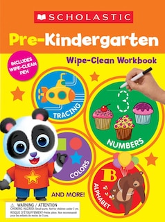 Front cover_Scholastic Pre-K Wipe-Clean Workbook