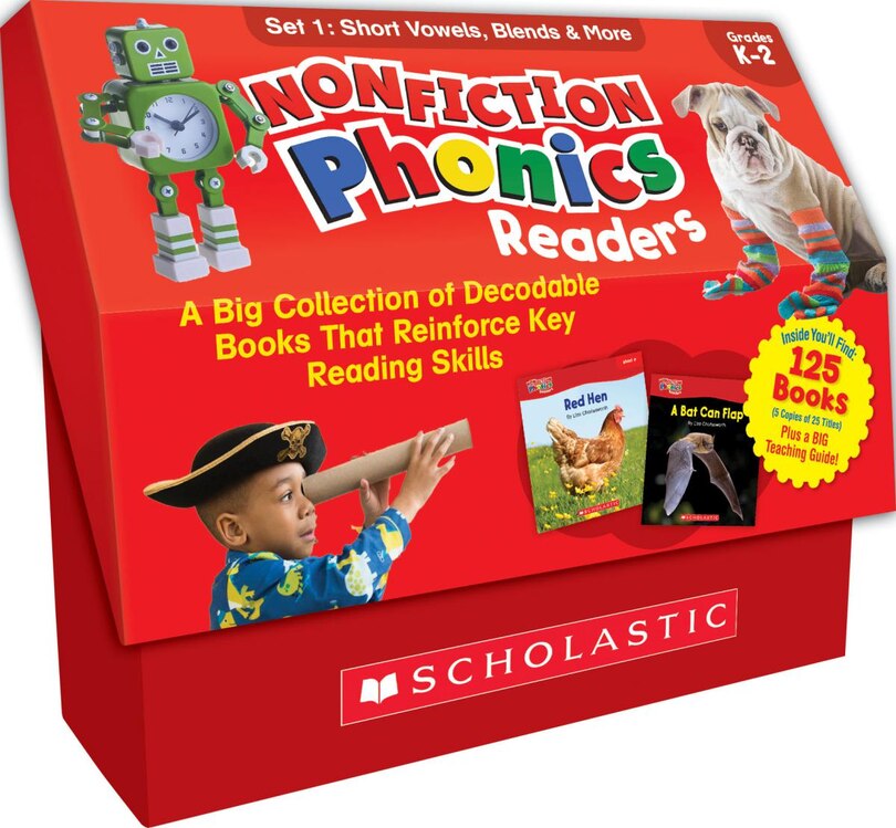 Front cover_Nonfiction Phonics Readers Set 1: Short Vowels, Blends & More (Multiple-Copy Set)
