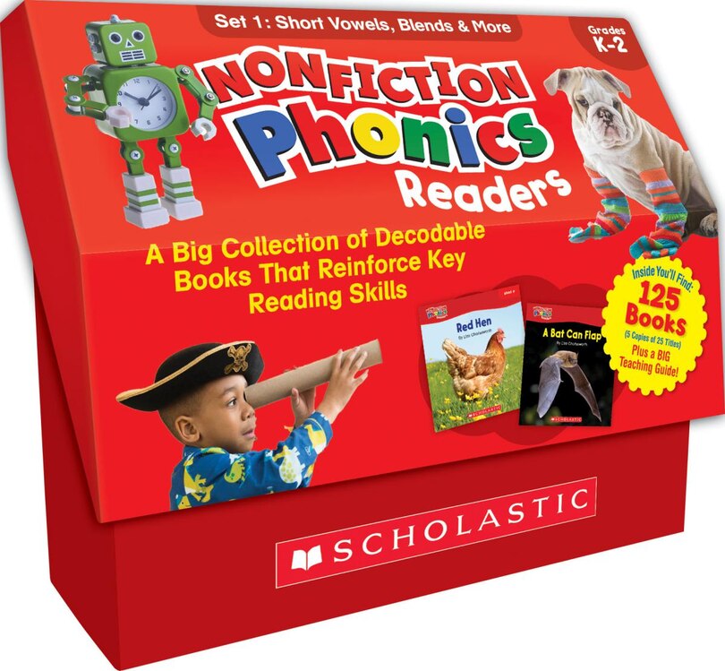 Nonfiction Phonics Readers Set 1: Short Vowels, Blends & More (Multiple-Copy Set): A Big Collection of Decodable Books That Reinforce Key Reading Skills