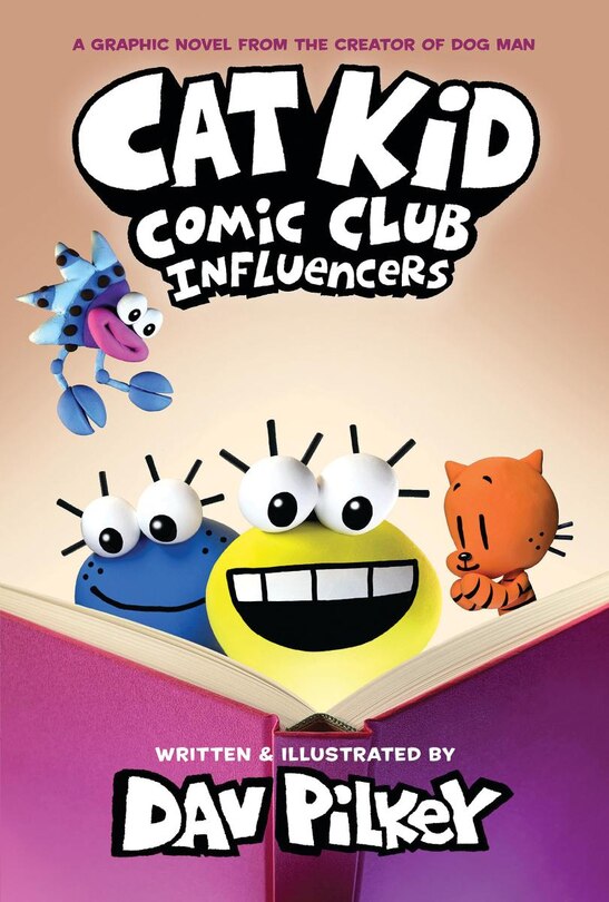 Couverture_Cat Kid Comic Club: Influencers: A Graphic Novel (Cat Kid Comic Club #5): From the Creator of Dog Man (Library Edition)