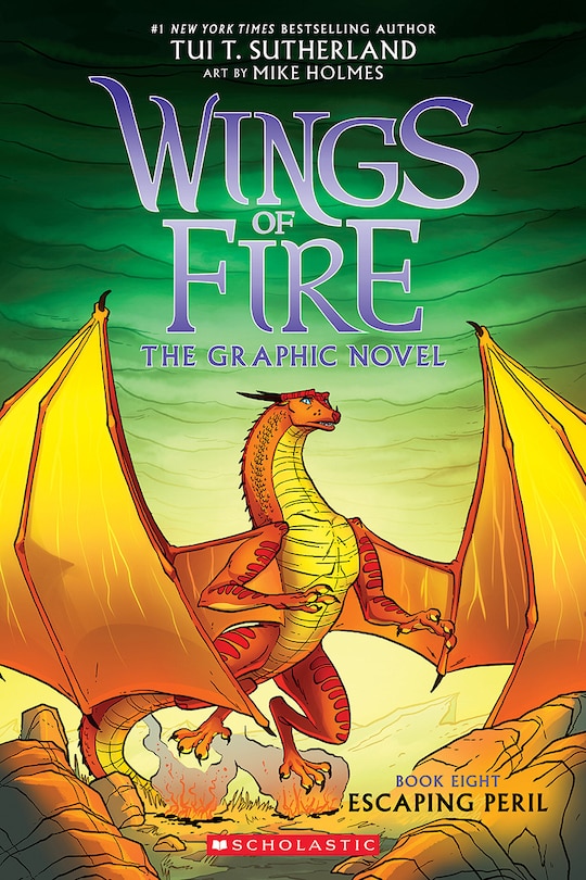 Front cover_Escaping Peril: A Graphic Novel (Wings of Fire Graphic Novel #8)