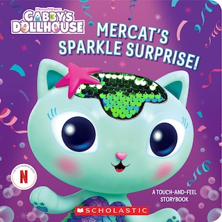 Couverture_MerCat's Sparkle Surprise!: A Touch-and-Feel Storybook (Gabby's Dollhouse) (Media tie-in)