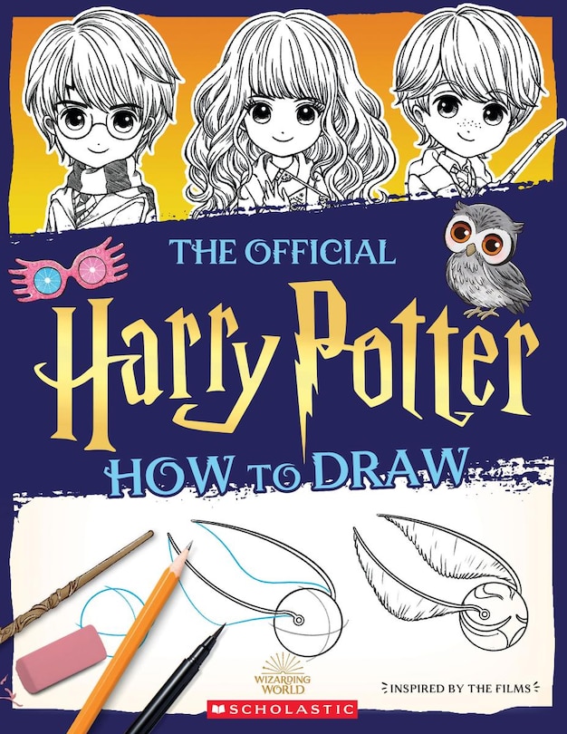 Front cover_The Official Harry Potter How to Draw