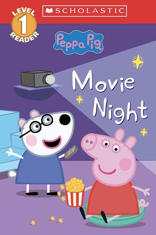 Front cover_Movie Night (Peppa Pig: Scholastic Level 1 Reader #13)