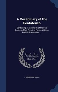 Couverture_A Vocabulary of the Pentateuch