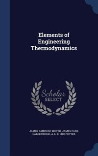 Couverture_Elements of Engineering Thermodynamics