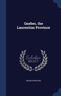Front cover_Quebec, the Laurentian Province