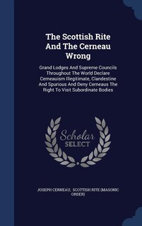 Couverture_The Scottish Rite And The Cerneau Wrong