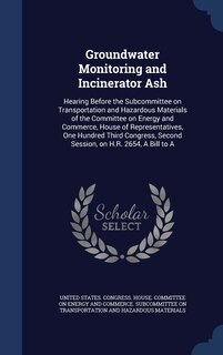 Couverture_Groundwater Monitoring and Incinerator Ash