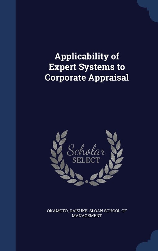 Front cover_Applicability of Expert Systems to Corporate Appraisal