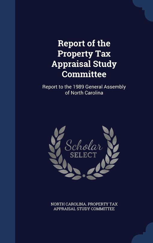 Front cover_Report of the Property Tax Appraisal Study Committee