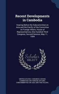 Couverture_Recent Developments in Cambodia