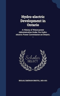 Front cover_Hydro-electric Development in Ontario