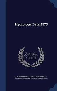 Front cover_Hydrologic Data, 1973