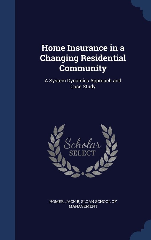 Front cover_Home Insurance in a Changing Residential Community