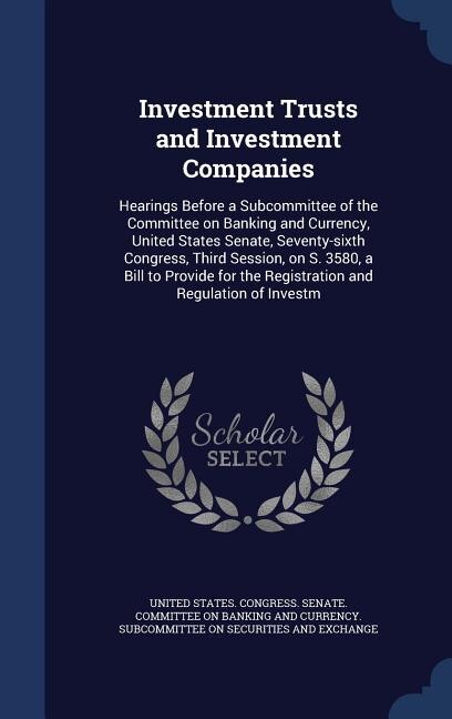 Front cover_Investment Trusts and Investment Companies