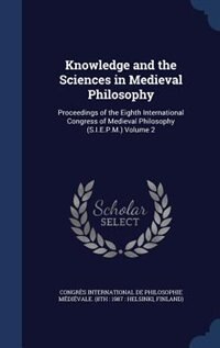 Front cover_Knowledge and the Sciences in Medieval Philosophy