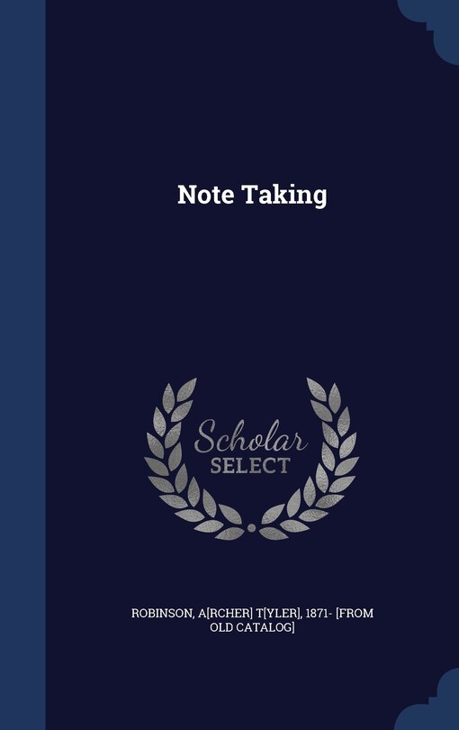 Front cover_Note Taking