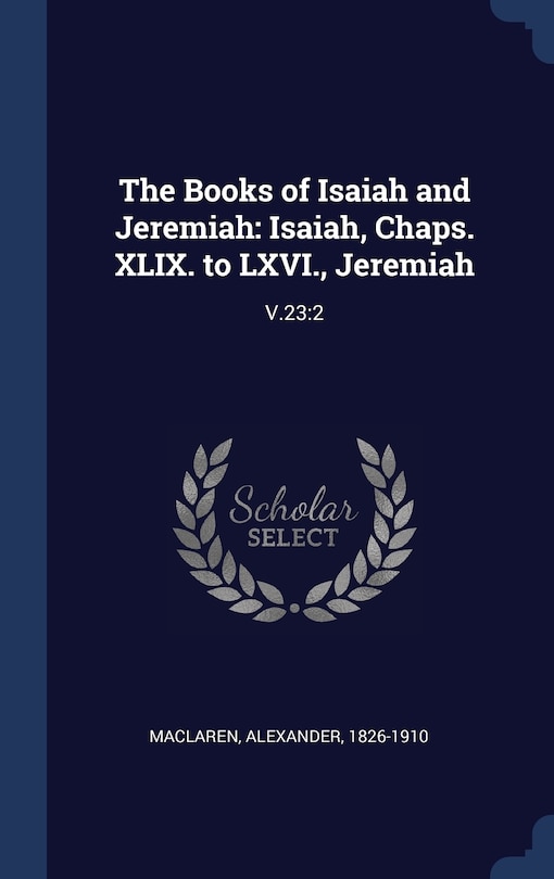 Front cover_The Books of Isaiah and Jeremiah