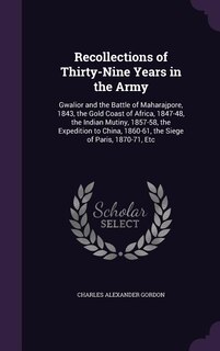 Couverture_Recollections of Thirty-Nine Years in the Army