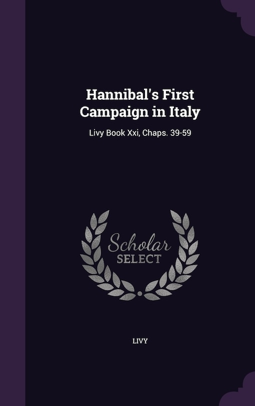 Front cover_Hannibal's First Campaign in Italy