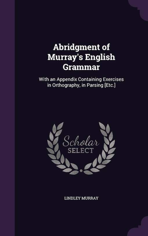 Front cover_Abridgment of Murray's English Grammar