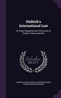Couverture_Halleck's International Law