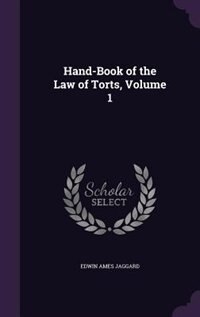 Front cover_Hand-Book of the Law of Torts, Volume 1