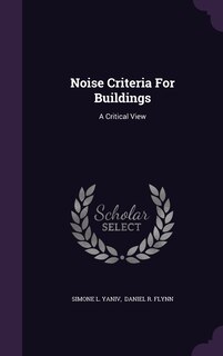 Couverture_Noise Criteria For Buildings