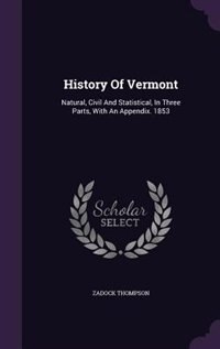 Front cover_History Of Vermont