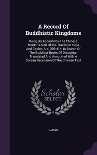 Couverture_A Record Of Buddhistic Kingdoms