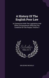 Couverture_A History Of The English Poor Law