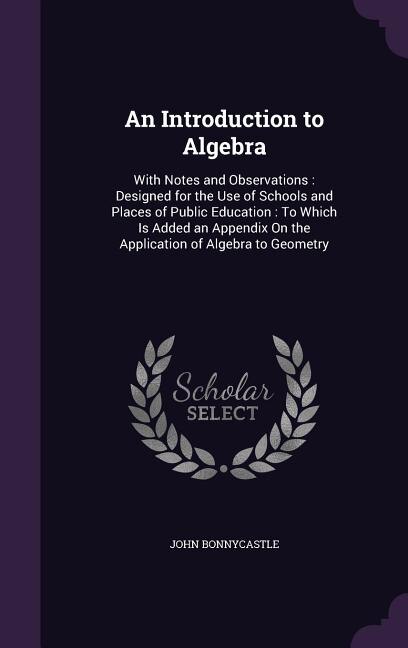 Front cover_An Introduction to Algebra