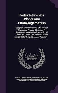 Front cover_Index Kewensis Plantarum Phanerogamarum