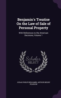 Front cover_Benjamin's Treatise On the Law of Sale of Personal Property