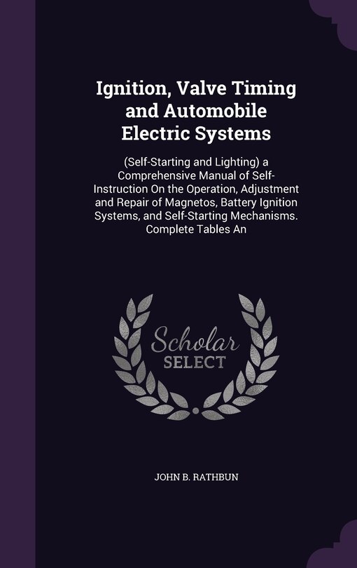 Front cover_Ignition, Valve Timing and Automobile Electric Systems