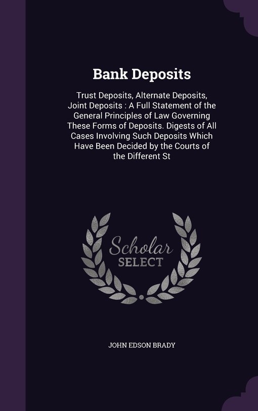 Front cover_Bank Deposits